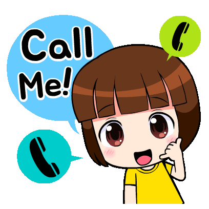 Girl Cute Sticker - Girl Cute Call Stickers