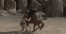 Punching Horses GIF - Conan The Destroyer Arnold Schwarzenegger GIFs