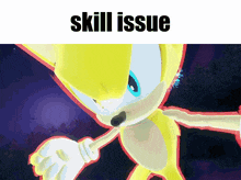 Sonic Meme Sonic Frontiers GIF - Sonic Meme Sonic Frontiers Skill Issue GIFs