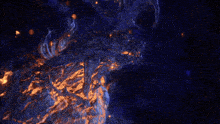 a computer generated image of a cave with a blue background