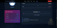 a screenshot of a smart code hub website with a progress tracker