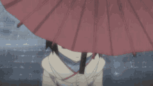 ikoku meiro no croisee yune anime cute rainy day