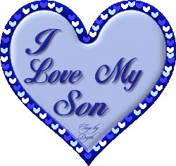 Love Hearts Sticker - Love Hearts I Love My Son Stickers