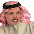 a close up of a man wearing a keffiyeh and a turban .