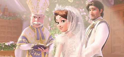 flynn rider and rapunzel wedding