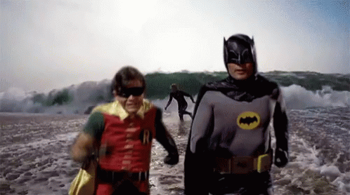 Batman Running Robin GIF - Batman Running Robin Running - Discover & Share  GIFs