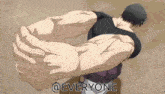 a cartoon of a man with huge muscles and the words @everyone