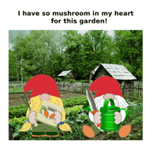 garden gnomes gardening animated memes
