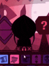 a silhouette of a person with headphones and a question mark