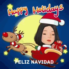 Happy Holidays Happy Holidays Gif GIF - Happy Holidays Happy Holidays Gif Feliz Navidad GIFs
