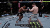 a ufc fight between usman and parkin is being shown
