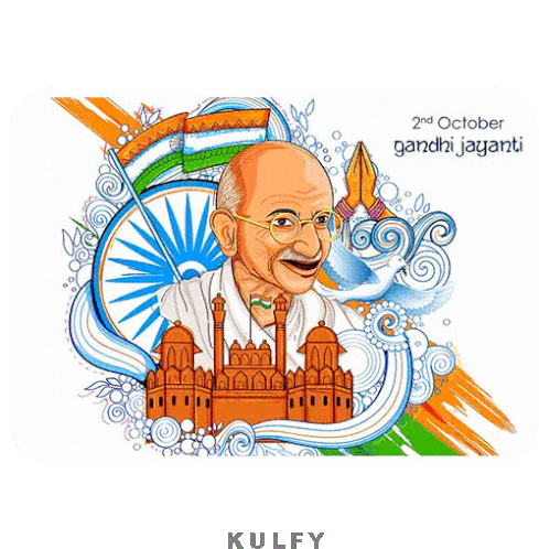 Mahatma Gandhi Sticker Sticker - Mahatma Gandhi Sticker Gandhi Jayanthi Stickers