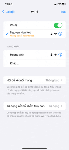 a screenshot of a wi-fi page on a phone