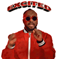 Music Black Eyed Peas Sticker - Music Black Eyed Peas Excited Stickers