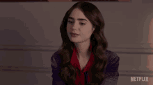 Listening Emily Cooper GIF - Listening Emily Cooper Lily Collins GIFs