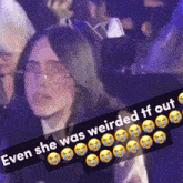 Billie Eilish Tiktokkers Here GIF - Billie Eilish Tiktokkers Here Even She Was Weirded Tf Out GIFs
