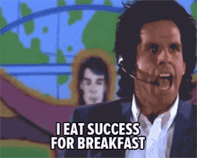 I Eat Success With Skim Milk GIF - I Eat Success With Skim Milk Ben Stiller GIFs