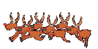 Christmas Reindeer Sticker - Christmas Reindeer Running Stickers