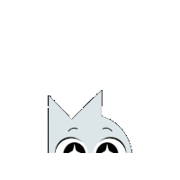 a cartoon character is sticking out his tongue