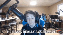 He Plays Really Aggressive Competitive GIF - He Plays Really Aggressive Competitive Agressive GIFs