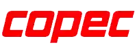 the word copec is written in red letters on a white background