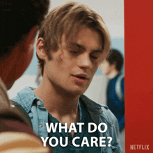 What Do You Care Cole Walter GIF - What Do You Care Cole Walter My Life With The Walter Boys GIFs