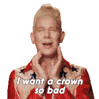 I Want A Crown So Bad Jimbo Sticker - I Want A Crown So Bad Jimbo Rupaul’s Drag Race All Stars Stickers