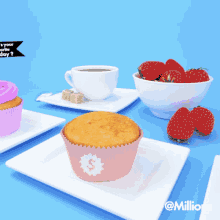 Cupcake Frosting GIF - Cupcake Frosting Strawberry GIFs