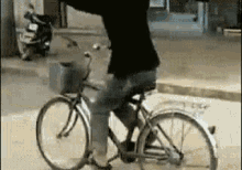 Guy Carrying Mattress On Bike GIF - Guy Carrying Mattress GIFs