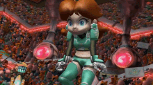 Mario Strikers Charged Daisy GIF - Mario Strikers Charged Daisy Mad GIFs