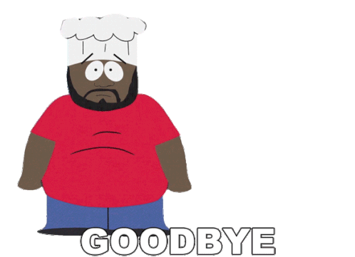 Goodbye Chef Sticker - Goodbye Chef South Park Stickers