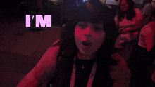 a picture of a woman with a wig and the word karen