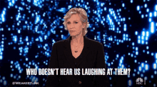 who doesnt hear us laughing at them jane lynch weakest link lets laugh mocking