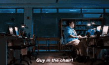 Spiderman Homecoming Guy In The Chair GIF - Spiderman Homecoming Guy In The Chair Spin GIFs