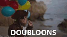 Doubloons GIF - Pirate Doubloons Balloons GIFs