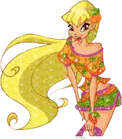a cartoon drawing of a girl with a yellow hair and the name dafne on the bottom