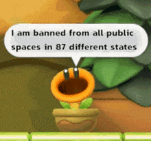 Banned From Public Spaces GIF - Banned From Public Spaces Talking Flower GIFs