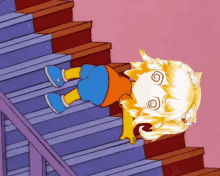 Poko Stairs Fall GIF