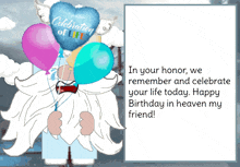 Gnome Birthday In Heaven GIF - Gnome Birthday In Heaven Friend GIFs