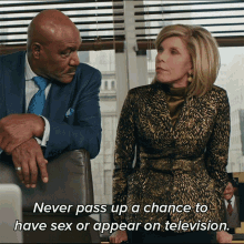 Never Pass Up A Chance To Have Sex Or Appear On Television Diane Lockhart GIF - Never Pass Up A Chance To Have Sex Or Appear On Television Diane Lockhart Adrian Boseman GIFs