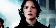 I Am. I Will. - Hunger Games: Mockingjay Part 1 GIF - I Will I Am Katniss Everdeen GIFs