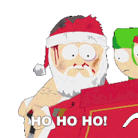 Ho Ho Ho Santa Claus Sticker - Ho Ho Ho Santa Claus South Park Stickers
