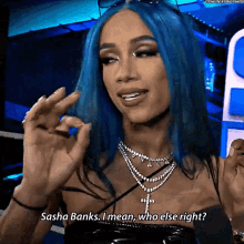 Sasha Banks I Mean GIF - Sasha Banks I Mean Who Else Right GIFs