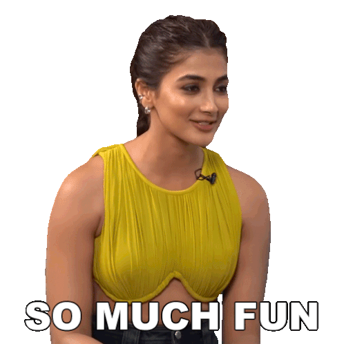 So Much Fun Pooja Hegde Sticker - So Much Fun Pooja Hegde Pinkvilla Stickers