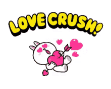 cony heart love crush line cute