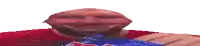 a pixel art of a man holding a bag of chips