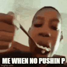 Pushin P No Pushin P GIF - Pushin P No Pushin P Kid Eating Cereal GIFs