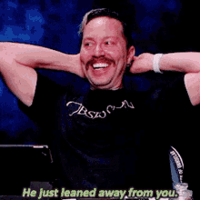 Critical Role Sam Riegel GIF - Critical Role Sam Riegel He Just Leaned Away From You GIFs
