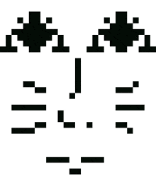 a pixel art drawing of a face with various facial expressions