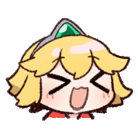 a cartoon drawing of a girl with yellow hair and a green emerald in her hair .